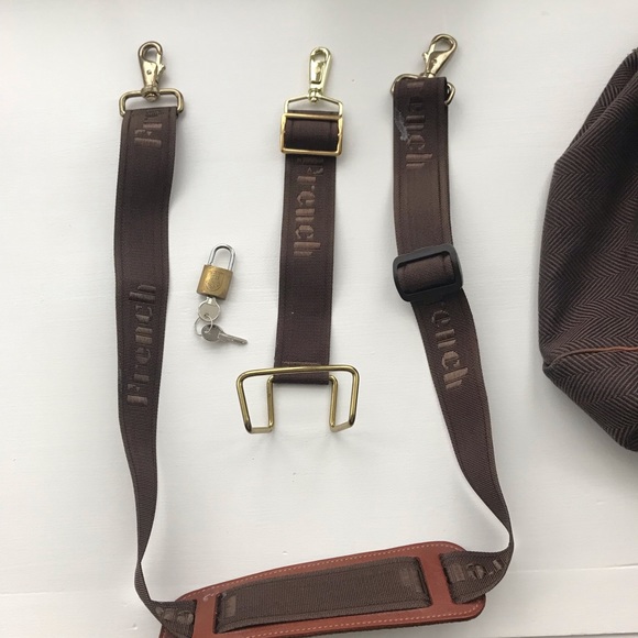 The French Company Duffel Bag in Herringbone Pattern with accessories - Picture 14 of 17